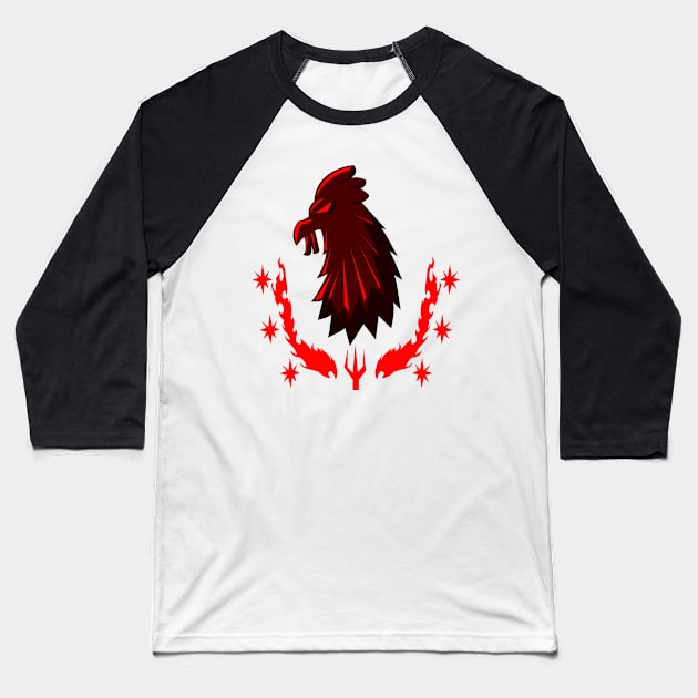 Rooster Spirit Baseball T-Shirt by DanielCostaart